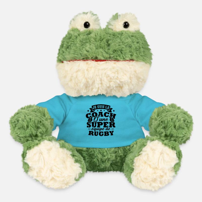Je suis le coach d une super équipe de rugby - Grenouille Torge MiniFeet® - bleu outremer
