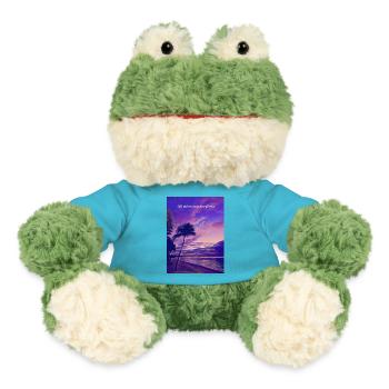 Cubist beach salt water drawing - MiniFeet® Frog Torge - atoll blue - Front