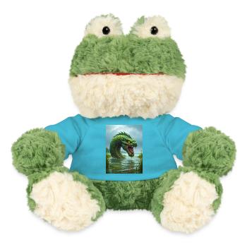 Taniwha, Māori water guardian from New Zealand - MiniFeet® Frog Torge - atoll blue - Front