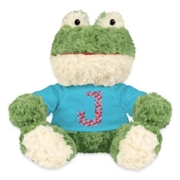 Lettre J - bisous shirt - Grenouille Torge MiniFeet® - bleu outremer - Devant