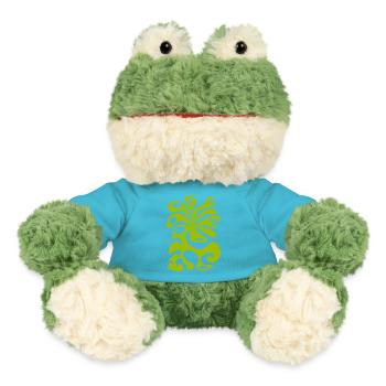psychédélique BLOSSOM espace vert paon des années 60 planète - Grenouille Torge MiniFeet® - bleu outremer - Devant