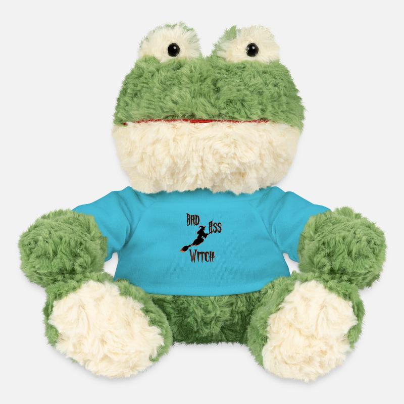 Bad Ass Witch Halloween - MiniFeet® Frog Torge - atoll blue