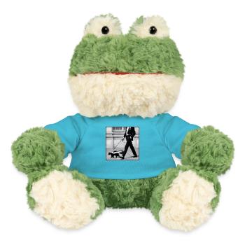 Stinktier an der Leine - MiniFeet® Frosch Torge - Atollblau - Vorne