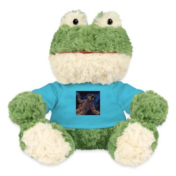 Un gars d’anime des années 80 écoutant de la musique dans l’espace - Grenouille Torge MiniFeet® - bleu outremer - Devant
