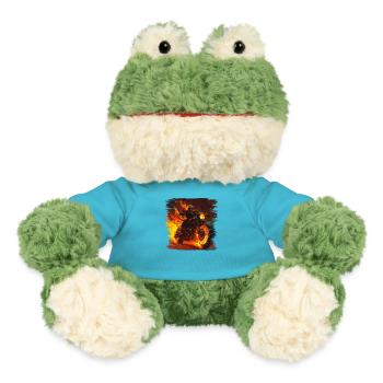 Custom painting, each paint job is unique - MiniFeet® Frog Torge - atoll blue - Front