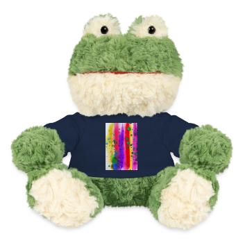 Farbspritzer und Linien - MiniFeet® Frosch Torge - French Navy - Vorne
