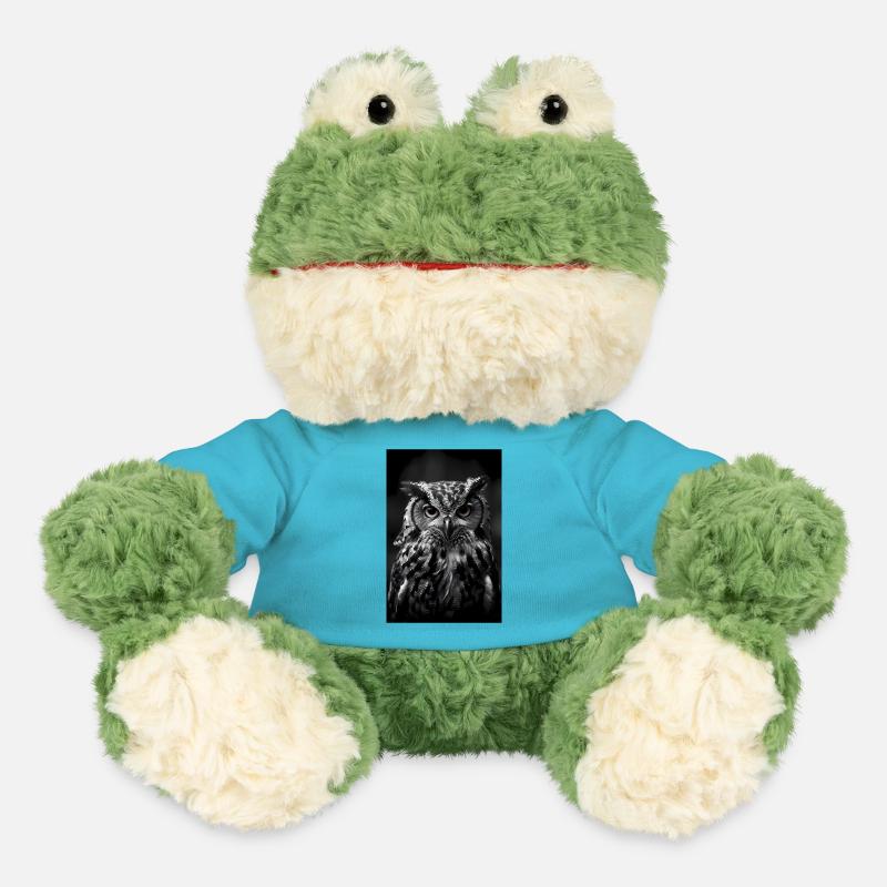 Eule Vogel Tier Eulen Bird - MiniFeet® Frosch Torge - Atollblau
