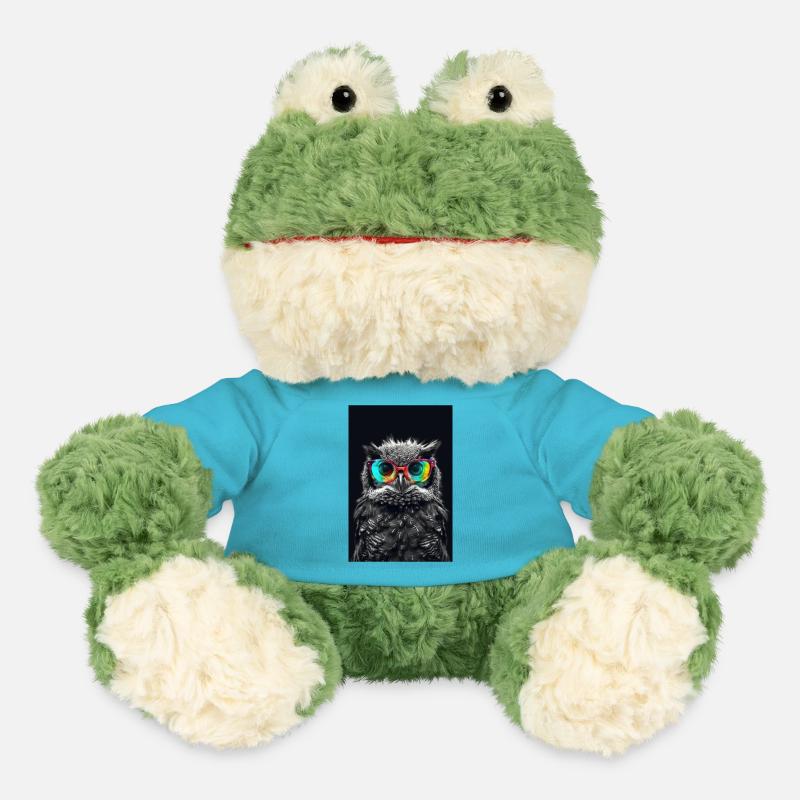 Eule Vogel Tier Eulen Animal - MiniFeet® Frosch Torge - Atollblau