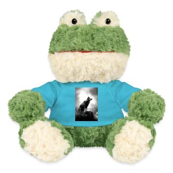 Wolf Wölfe Tier Jaulen Moon - MiniFeet® Frosch Torge - Atollblau - Vorne