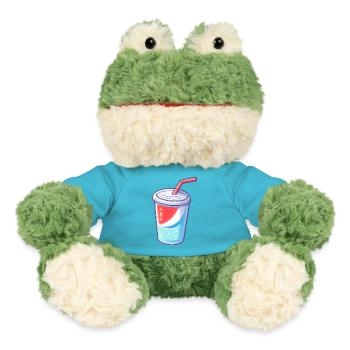 Tasse Soda - sich erfrischt fühlen - MiniFeet® Frosch Torge - Atollblau - Vorne
