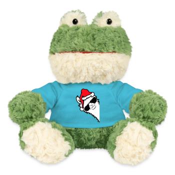 Llama Cool Sunglasses Santa Hat Side - MiniFeet® Frog Torge - atoll blue - Front