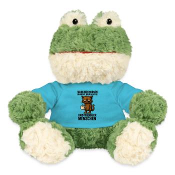 Lundi Chat Café Drôle De Bureau Dire - Grenouille Torge MiniFeet® - bleu outremer - Devant