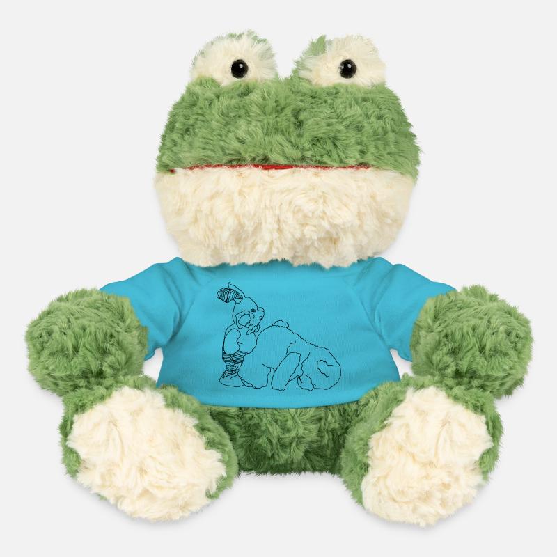 lapin ourson - Grenouille Torge MiniFeet® - bleu outremer