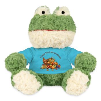 Thanksgiving : Parce que mon estomac doit aussi rendre grâce. - Grenouille Torge MiniFeet® - bleu outremer - Devant