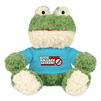 Bitte nicht am Lack lecken! Verliebungsgefahr! - MiniFeet® Frosch Torge - Atollblau - Vorne