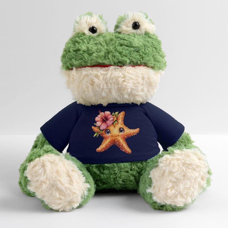 Étoile de mer douce avec fleur d’hibiscus Grenouille Torge MiniFeet®