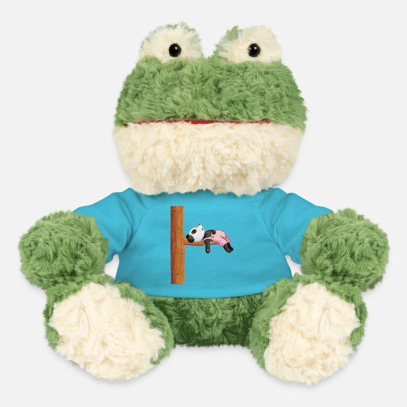 Panda müde - MiniFeet® Frosch Torge - Atollblau