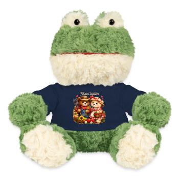 Couple de fermiers pour toujours ensemble – Pays romantique - Grenouille Torge MiniFeet® - bleu marine - Devant