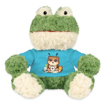 Kaffee-Kätzchen Chaos - MiniFeet® Frosch Torge - Atollblau - Vorne