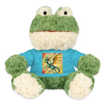 dragon - MiniFeet® Frog Torge - atoll blue - Front