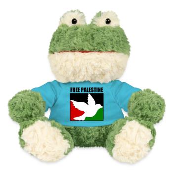 Free palestine - Grenouille Torge MiniFeet® - bleu outremer - Devant