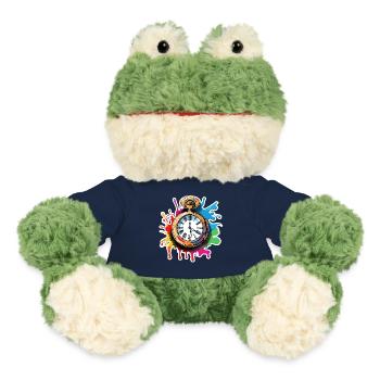 Uhr / Uhrwerk / Uhrzeit / Zeiger / Zeit / Antik - MiniFeet® Frosch Torge - French Navy - Vorne