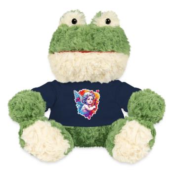 Cupidon / Amour / Flèche / Coeur / Saint Valentin - Grenouille Torge MiniFeet® - bleu marine - Devant