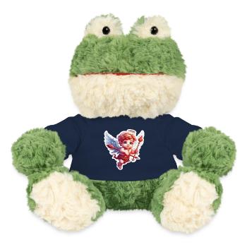 Cupidon / Amour / Flèche / Coeur / Saint Valentin - Grenouille Torge MiniFeet® - bleu marine - Devant