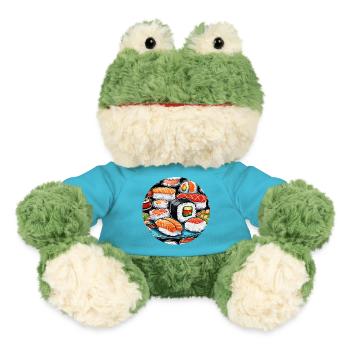 Sushi / Maki / Nigiri / Wasabi /Asiatisch - MiniFeet® Frosch Torge - Atollblau - Vorne