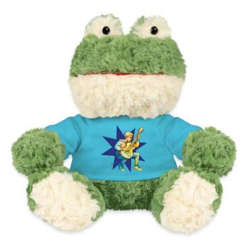 GITARRIST ELEKTRISCH – Ton & Bild - MiniFeet® Frosch Torge - Atollblau - Vorne