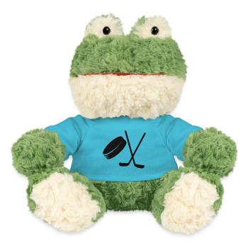 Sports d’hiver de hockey sur glace avec bâton et rondelle - Grenouille Torge MiniFeet® - bleu outremer - Devant