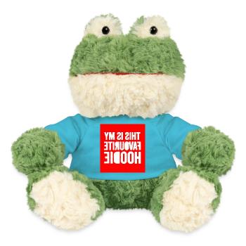 Mein Lieblings-Hoodie-Zitat - MiniFeet® Frosch Torge - Atollblau - Vorne