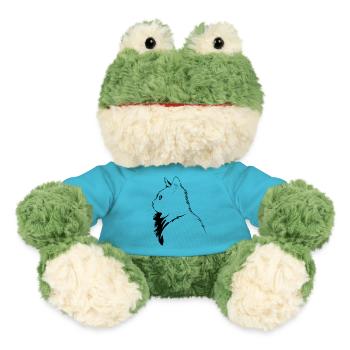 Katze, katzenmotiv - MiniFeet® Frosch Torge - Atollblau - Vorne