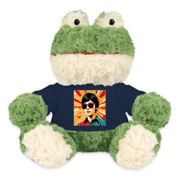 Retro Girl Pop Art – Stil Vintage Cool - MiniFeet® Frosch Torge - French Navy - Vorne