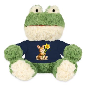 Hase mit gelber Frühlingsblume  - MiniFeet® Frosch Torge - French Navy - Vorne