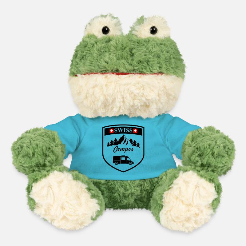 Swiss camper van black - MiniFeet® Frog Torge - atoll blue
