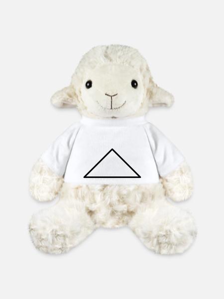 Math symbol - equilateral triangle - MiniFeet® Sheep Annika - white