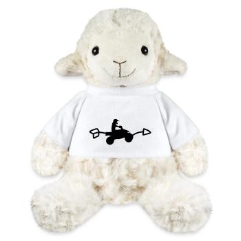 Quadruple flèche vers la droite - Mouton en peluche Annika MiniFeet® - blanc - Devant