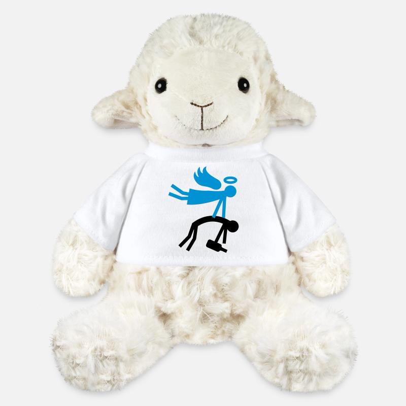 Ange gardien - Drunk - Mouton en peluche Annika MiniFeet® - blanc