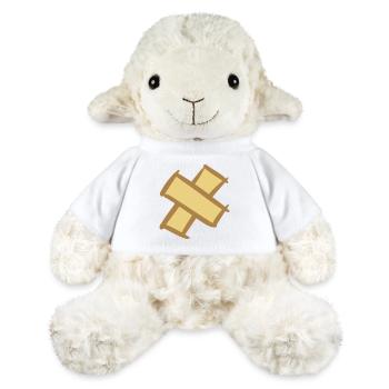 Pflasterkreuz. Pavement Cross. Wound plasters. - MiniFeet® Sheep Annika - white - Front