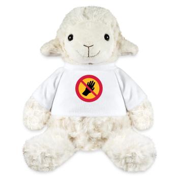 Please don't touch me - Autism - Asperger - MiniFeet® Sheep Annika - white - Front