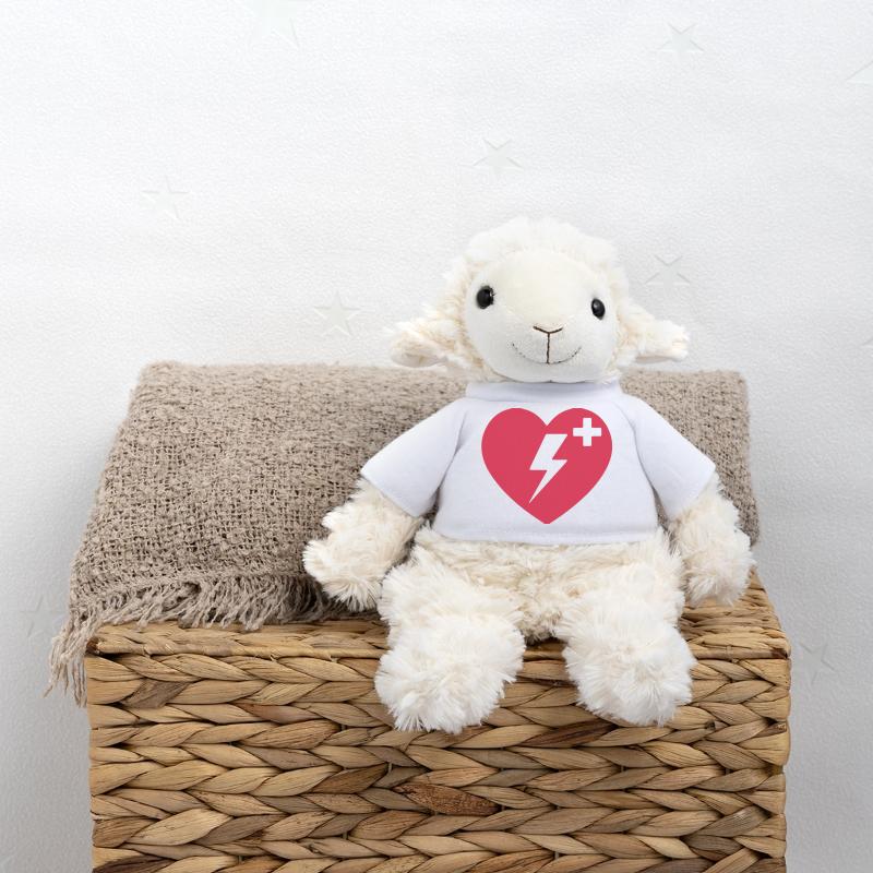 AED emergency defibrillator First Aid MiniFeet® Sheep Annika
