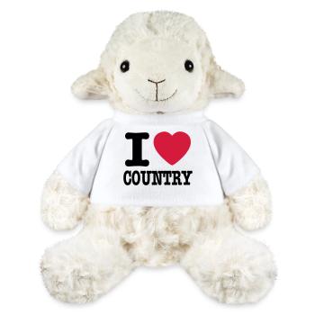 i love country / i heart country - Mouton en peluche Annika MiniFeet® - blanc - Devant