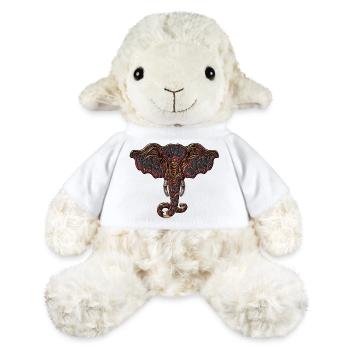 decorative elephant head - MiniFeet® Sheep Annika - white - Front