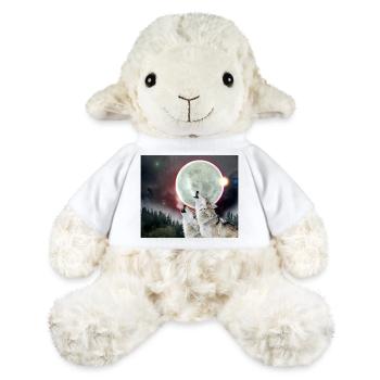 Wölfe heulender Mond Finsternis Wolf Kunst - MiniFeet® Schaf Annika - Weiß - Vorne