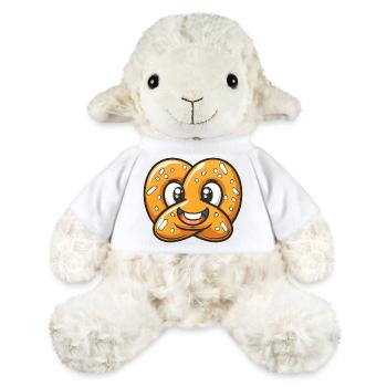 Bande dessinée de bretzel mignon - Mouton en peluche Annika MiniFeet® - blanc - Devant