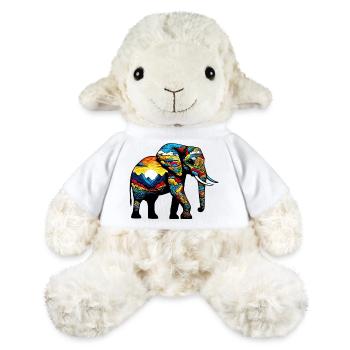 Éléphant - Mouton en peluche Annika MiniFeet® - blanc - Devant