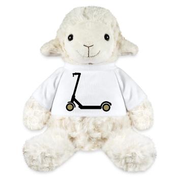 E-Scooter Eroller Comic Design Gift Idea - MiniFeet® Sheep Annika - white - Front
