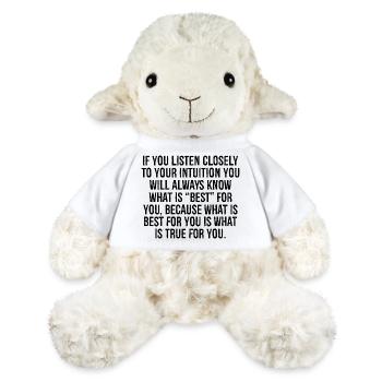 Si vous écoutez attentivement votre intuition, vous - Mouton en peluche Annika MiniFeet® - blanc - Devant