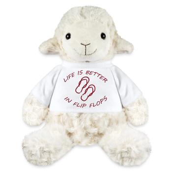 LA VIE EST MEILLEURE EN TONGS - Mouton en peluche Annika MiniFeet® - blanc - Devant